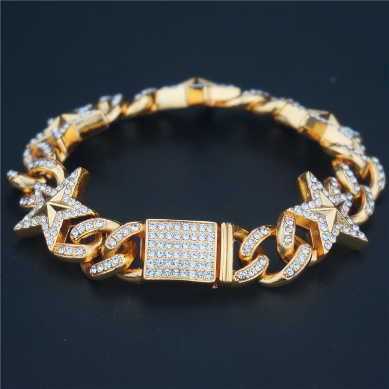 Five-Star Cuban Link Bracelet