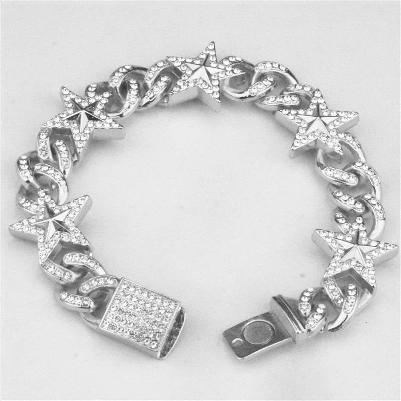 Five-Star Cuban Link Bracelet