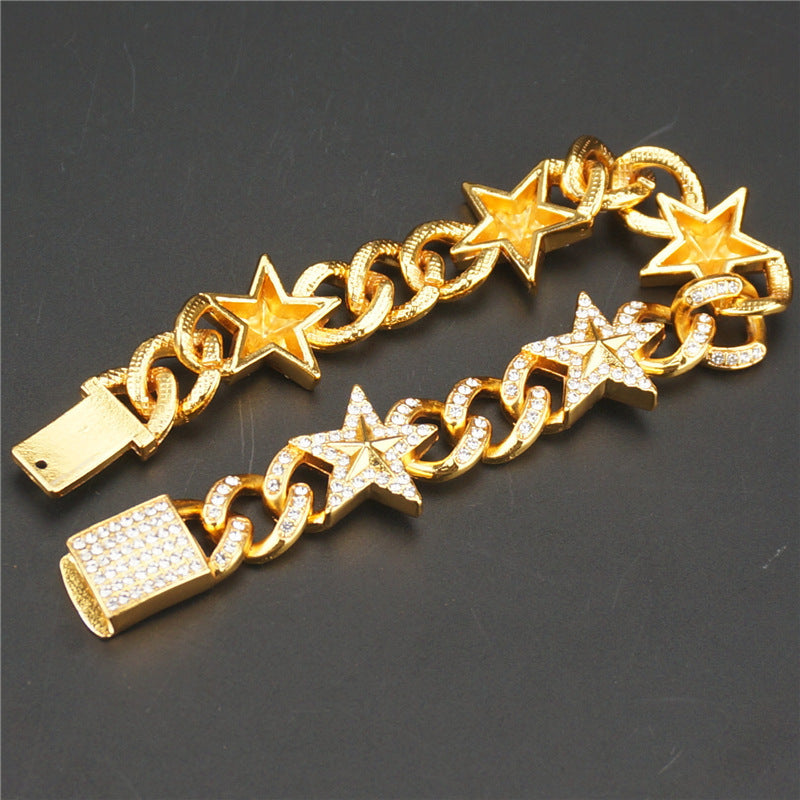 Five-Star Cuban Link Bracelet