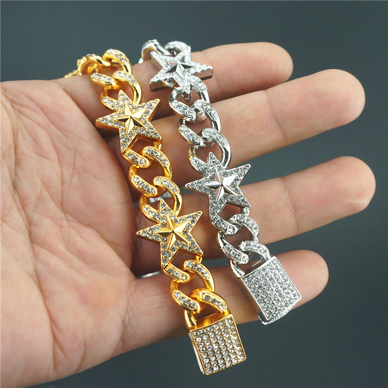 Five-Star Cuban Link Bracelet